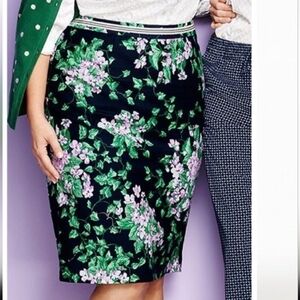 Talbots O Magazine Collection Floral Pencil Skirt